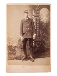 [EARLY PHOTOGRAPHY - CYCLING]. 14 photographs of featuring bicycles and other wheeled devices.