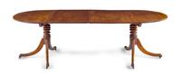 A George III Mahogany Double Pedestal Dining Table
