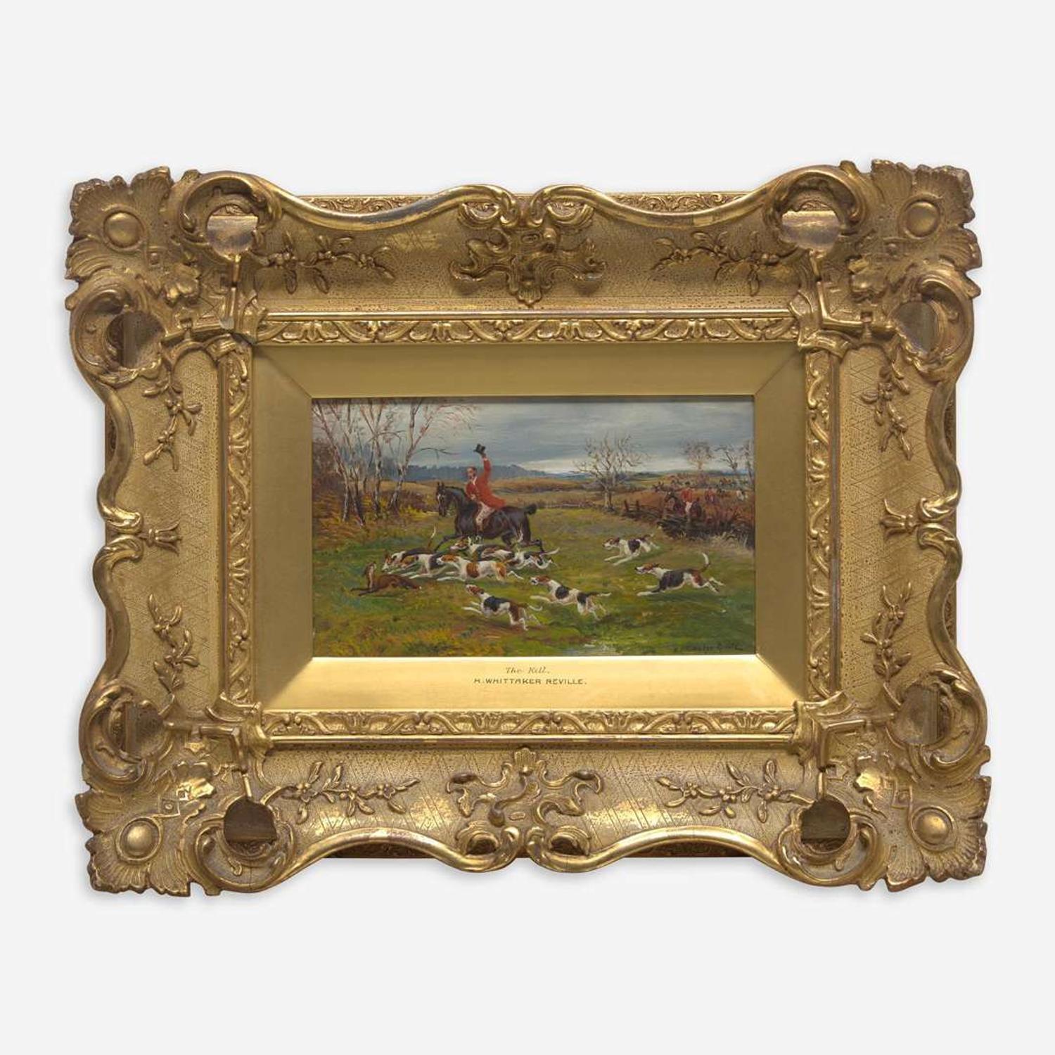 H. Whittaker Reville (British, 19th Century) Four Works: The Fall, Tally Ho!, The Kill, Full Cry