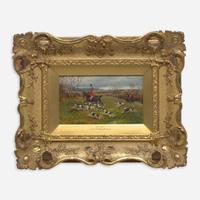 H. Whittaker Reville (British, 19th Century) Four Works: The Fall, Tally Ho!, The Kill, Full Cry