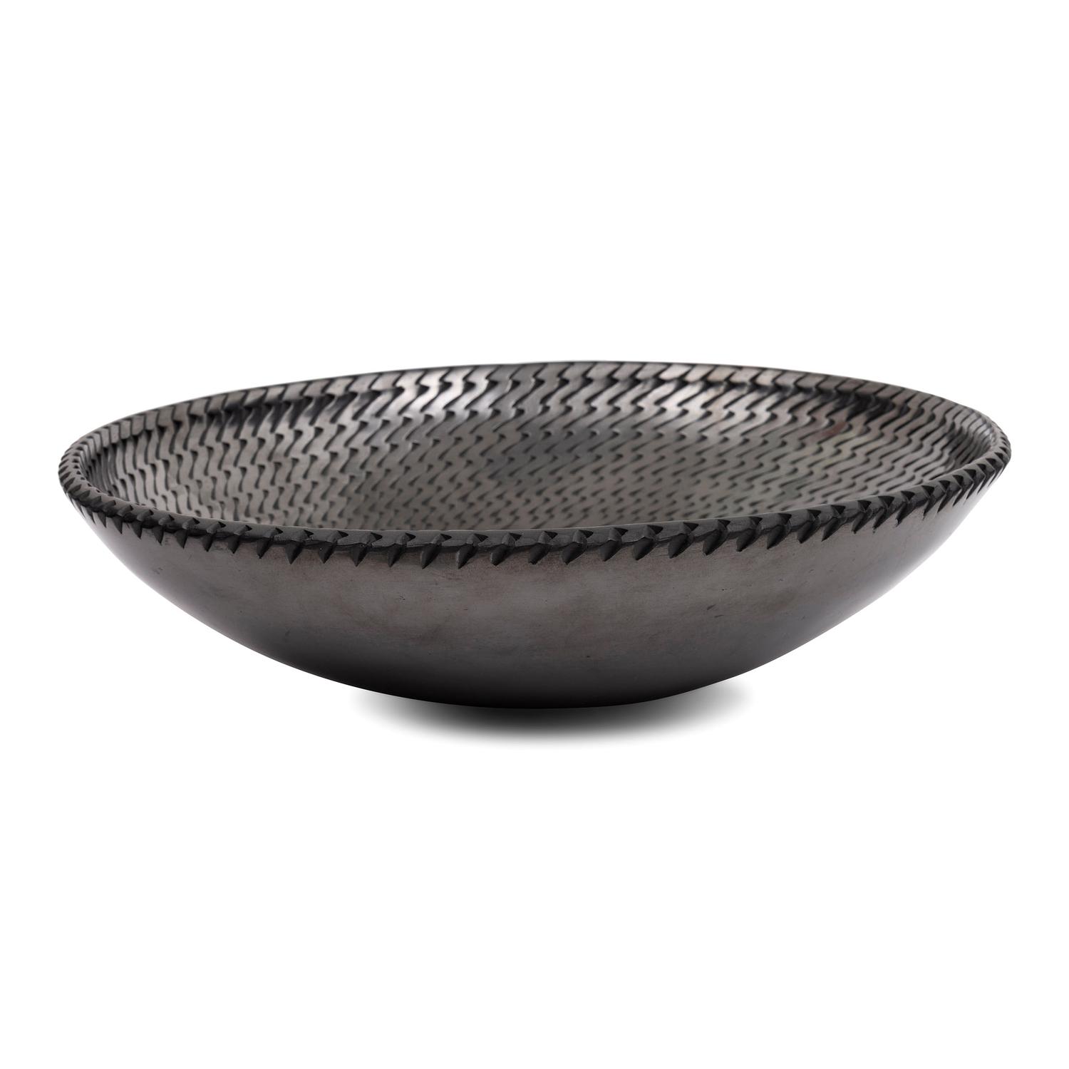 Blackware Pottery Plate