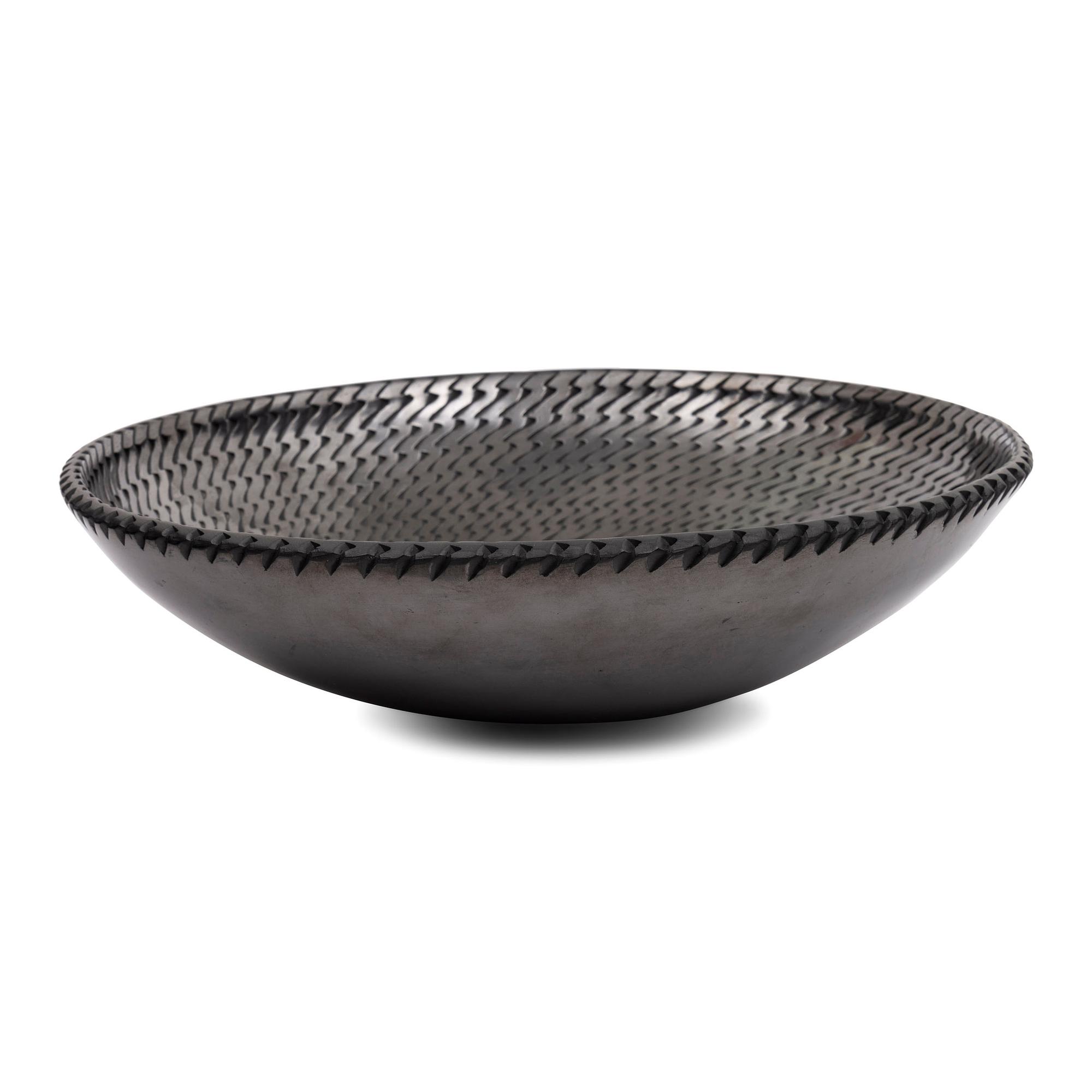 Blackware Pottery Plate
