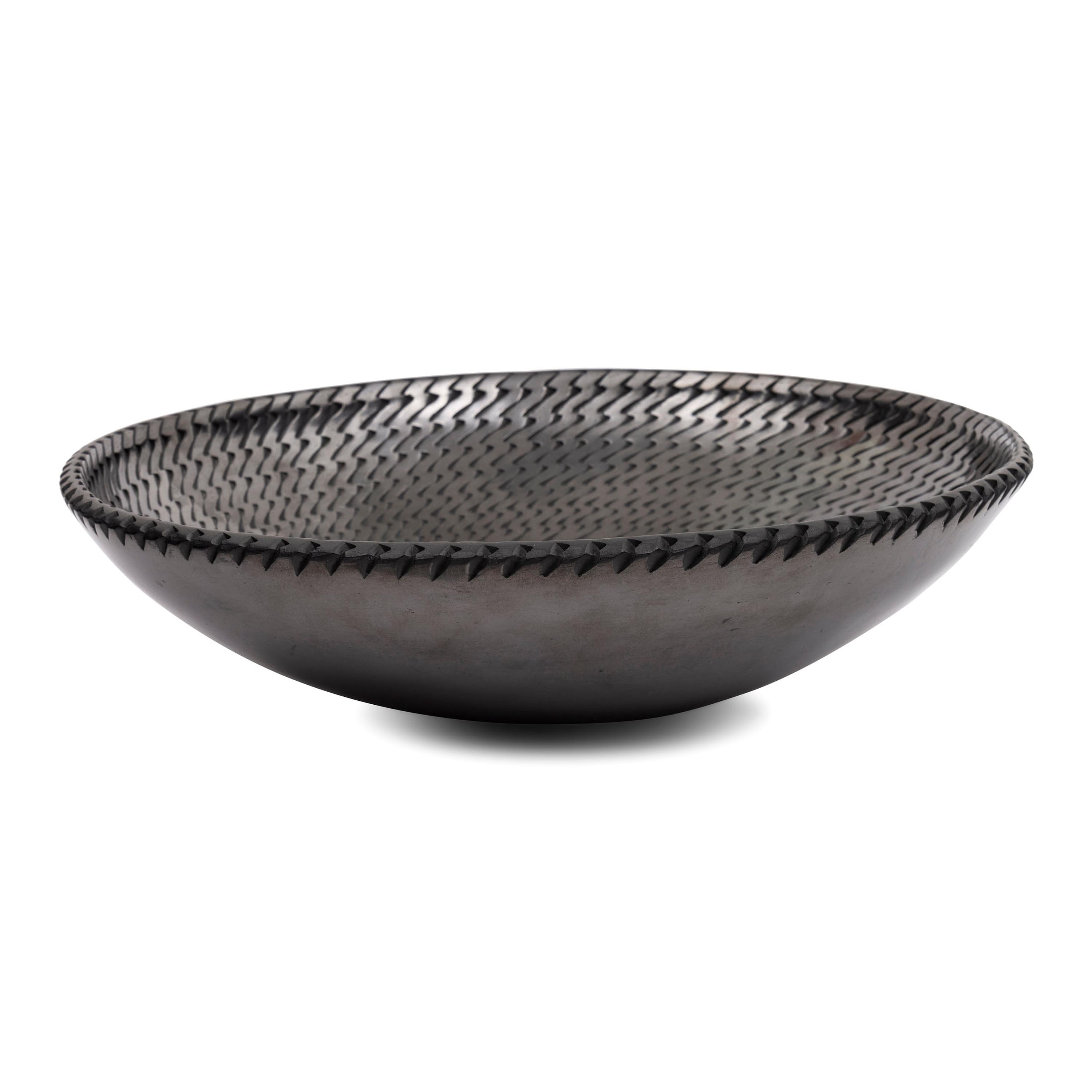 Blackware Pottery Plate