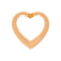 BVLGARI, YELLOW GOLD HEART KEY RING