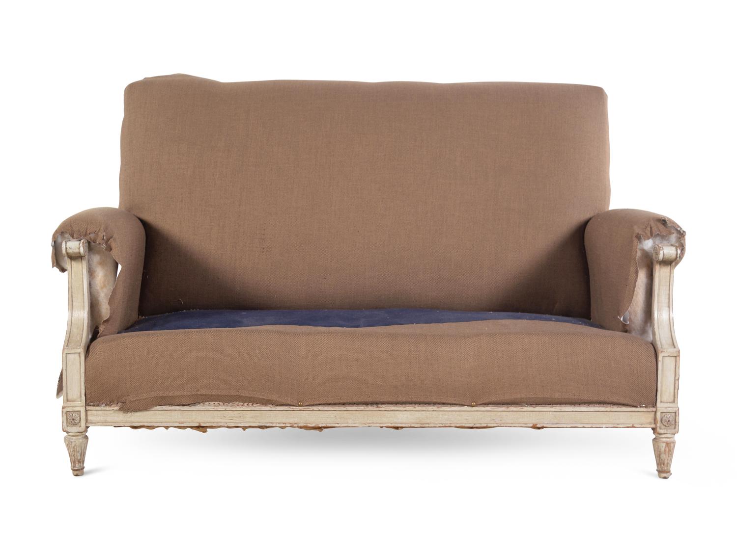 A Louis XVI Style Painted Settee