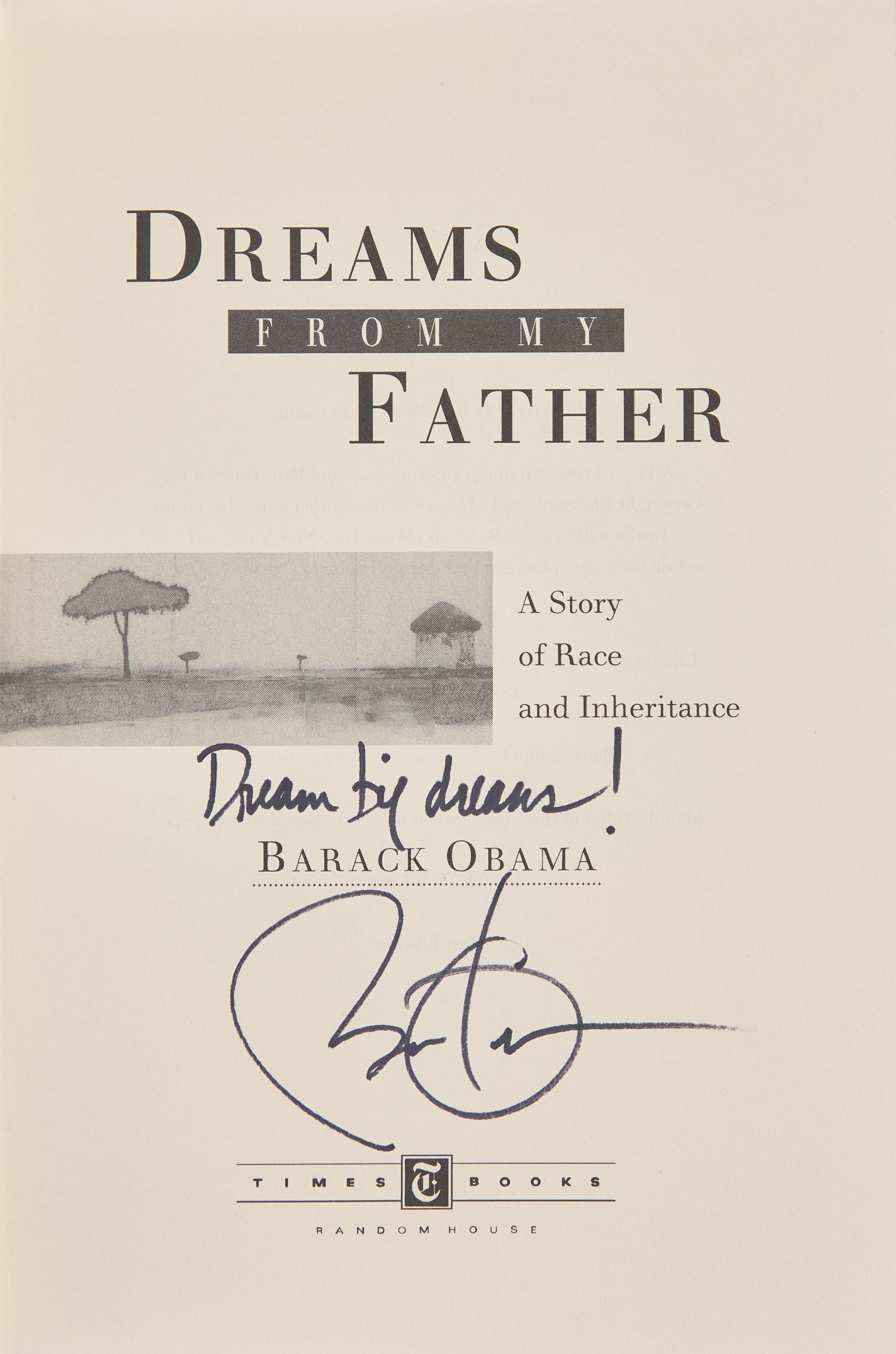 [Presidential] Obama, Barack. Dreams From My Father