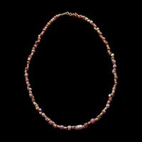 A Late Roman or Byzantine Amethyst and Gold Beaded Necklet