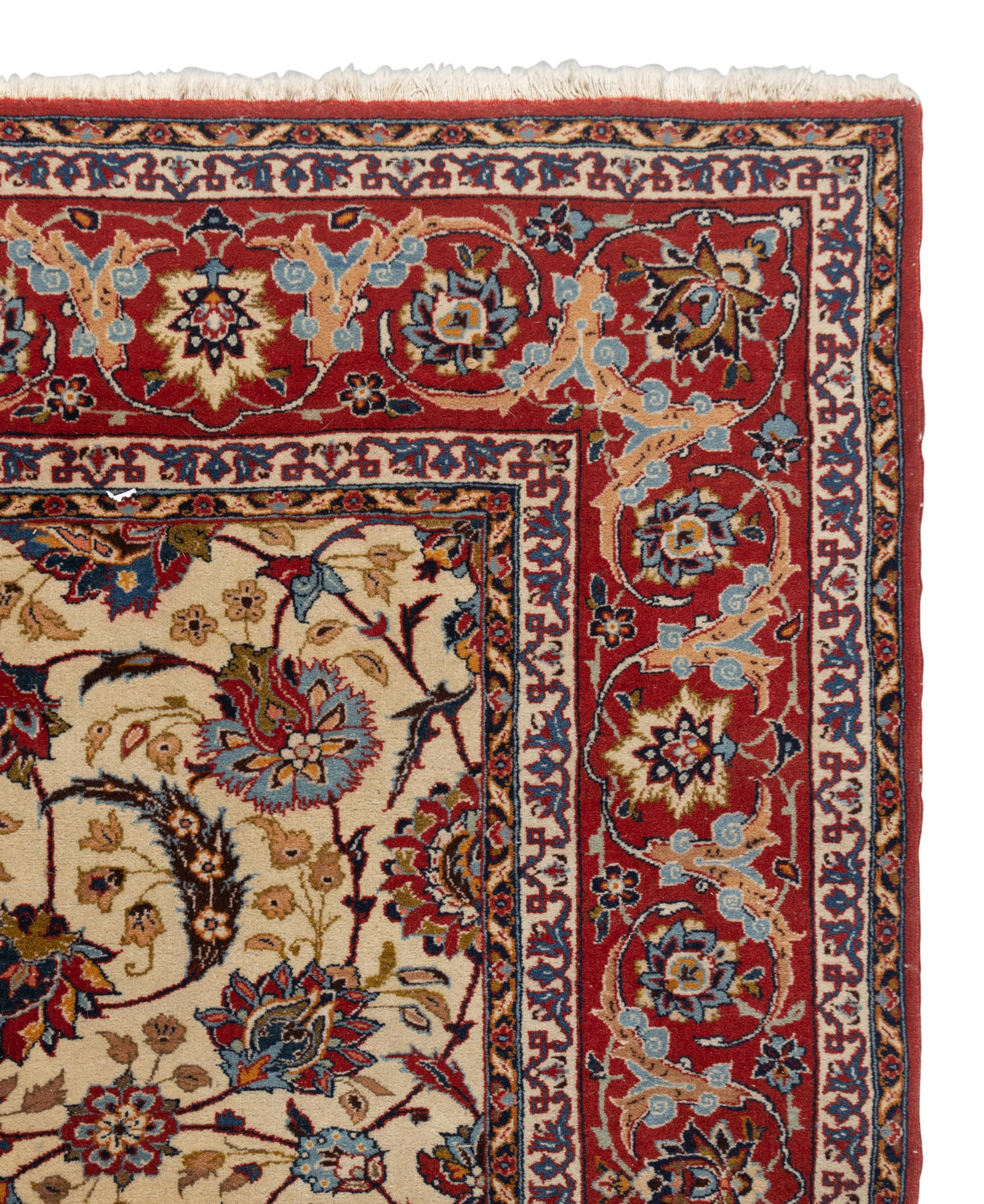 A Kashan Wool Rug