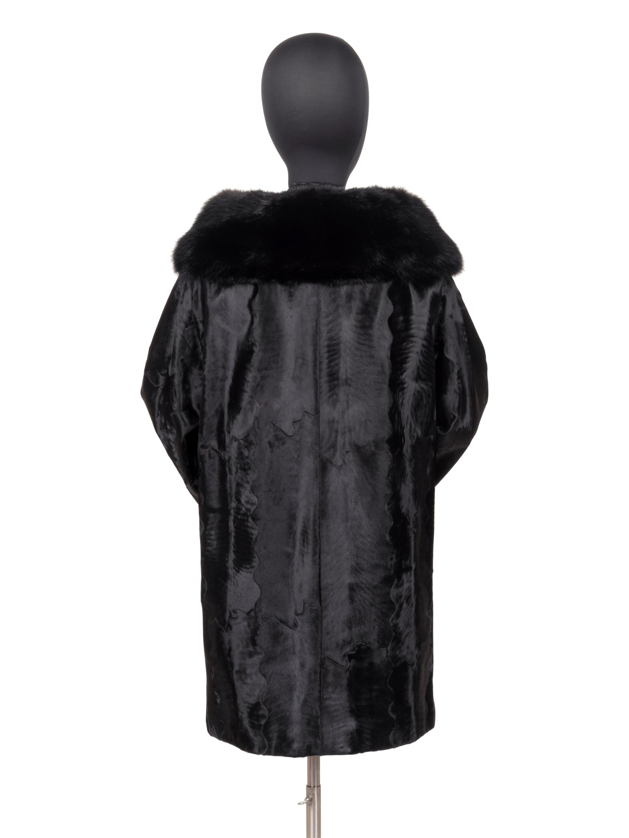 J. Mendel Sheered Lambskin and Fox Fur Coat