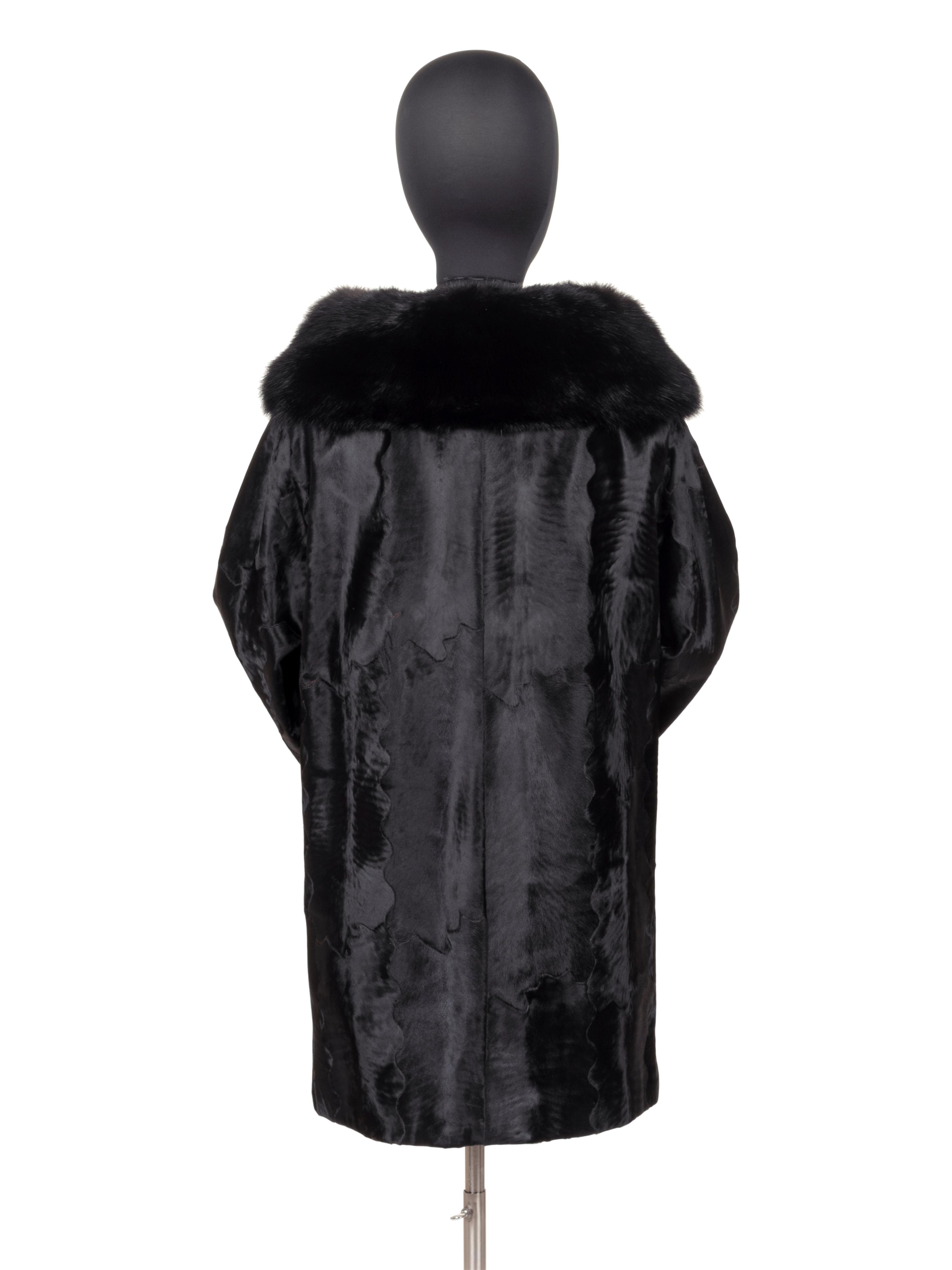 J. Mendel Sheered Lambskin and Fox Fur Coat