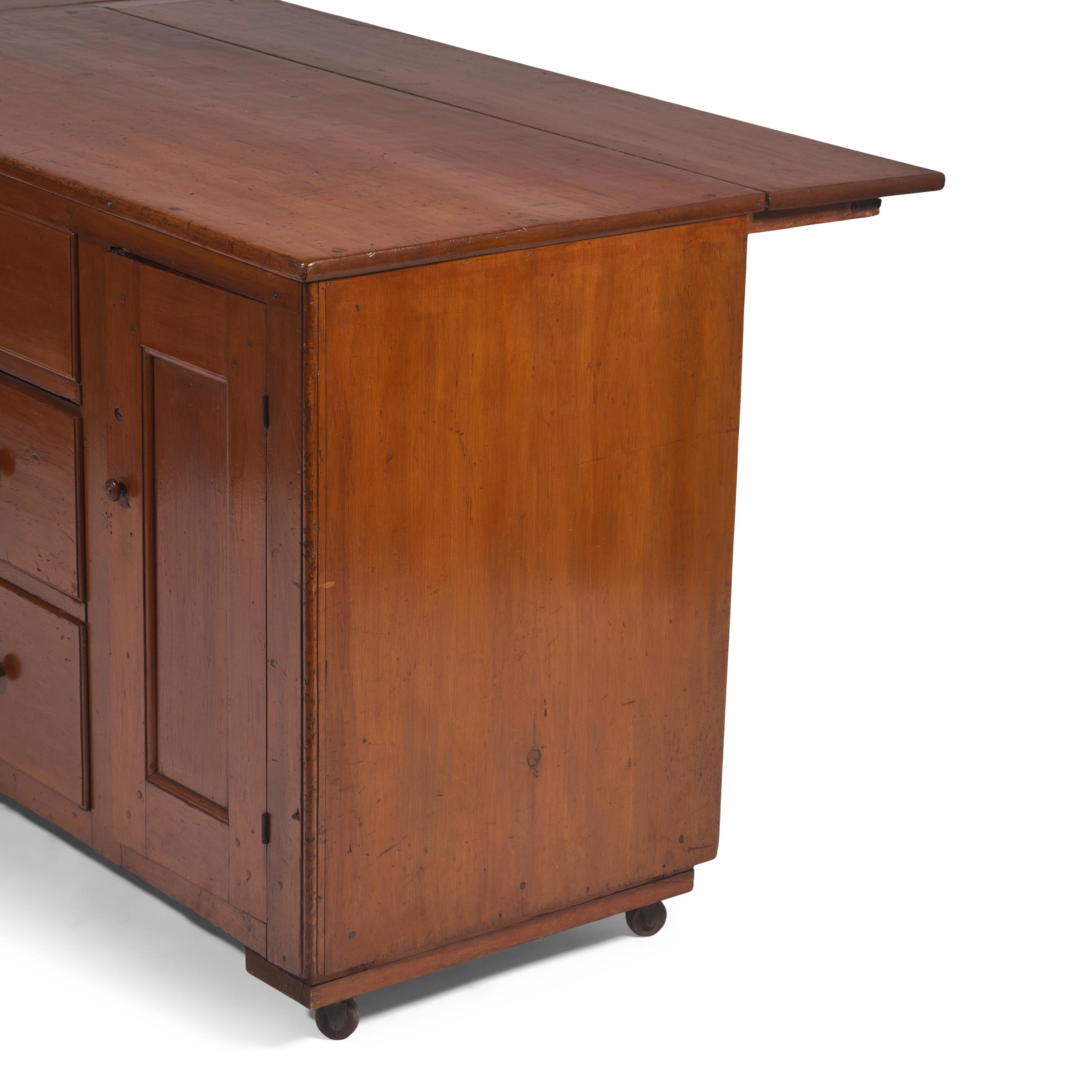 A Shaker Maple and White Pine Shaker Worktable