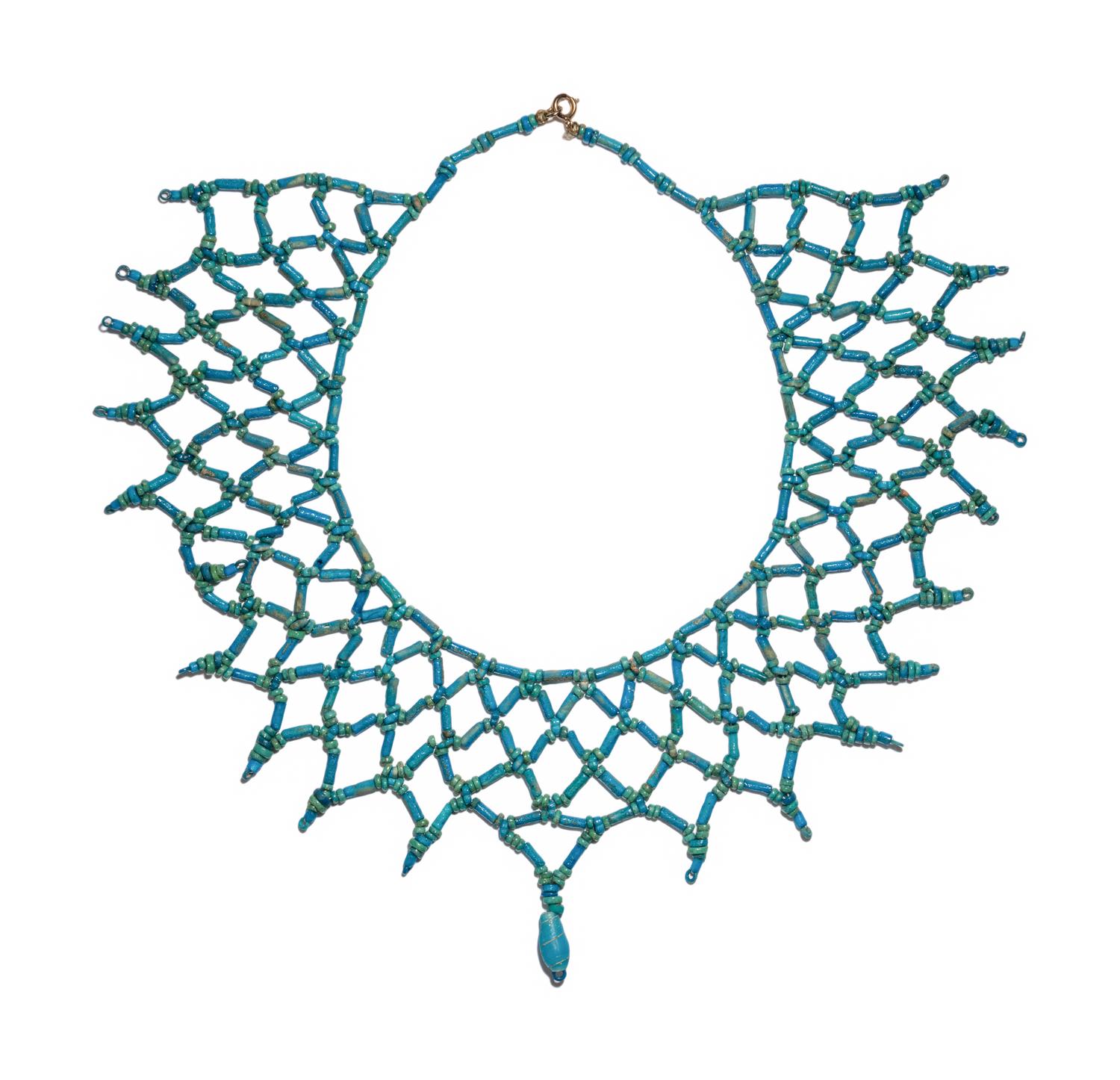 A Egyptian Bead and Faience Necklace