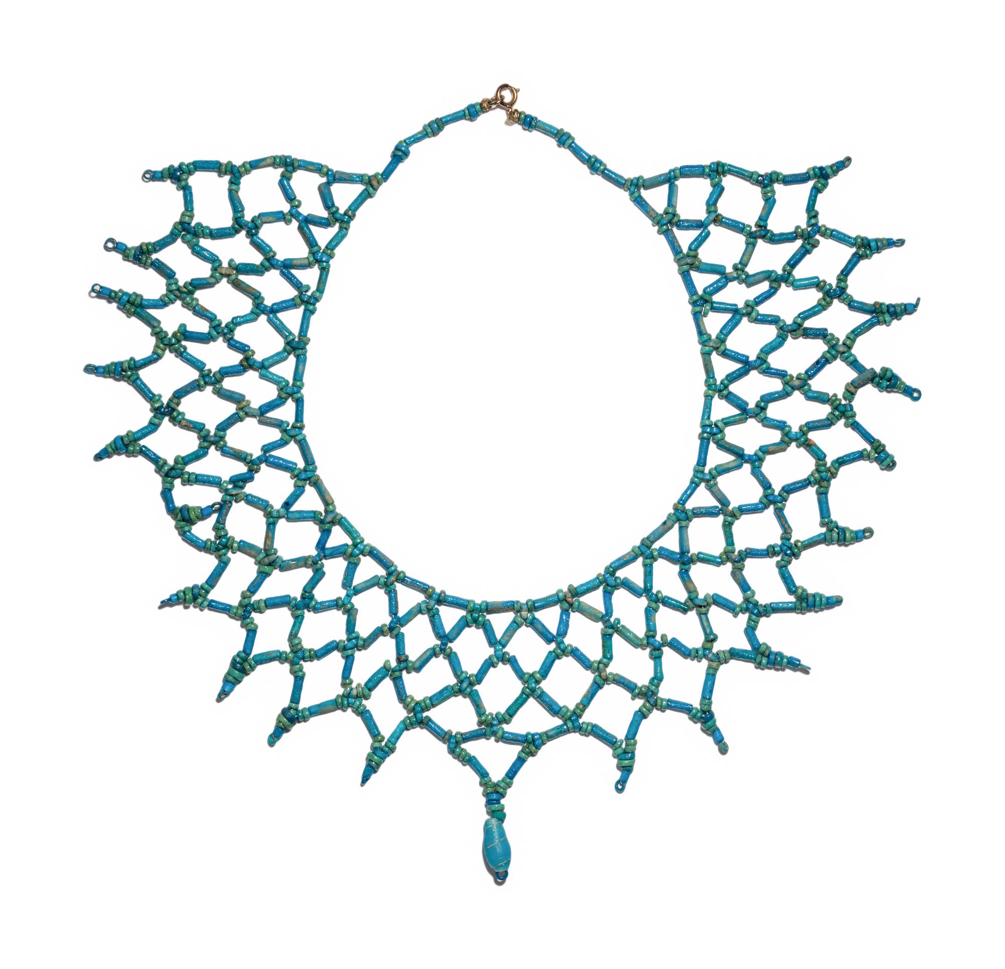 A Egyptian Bead and Faience Necklace