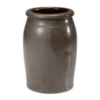 A Two-Gallon Sobanski & Eberts Cobalt Decorated Stoneware Crock