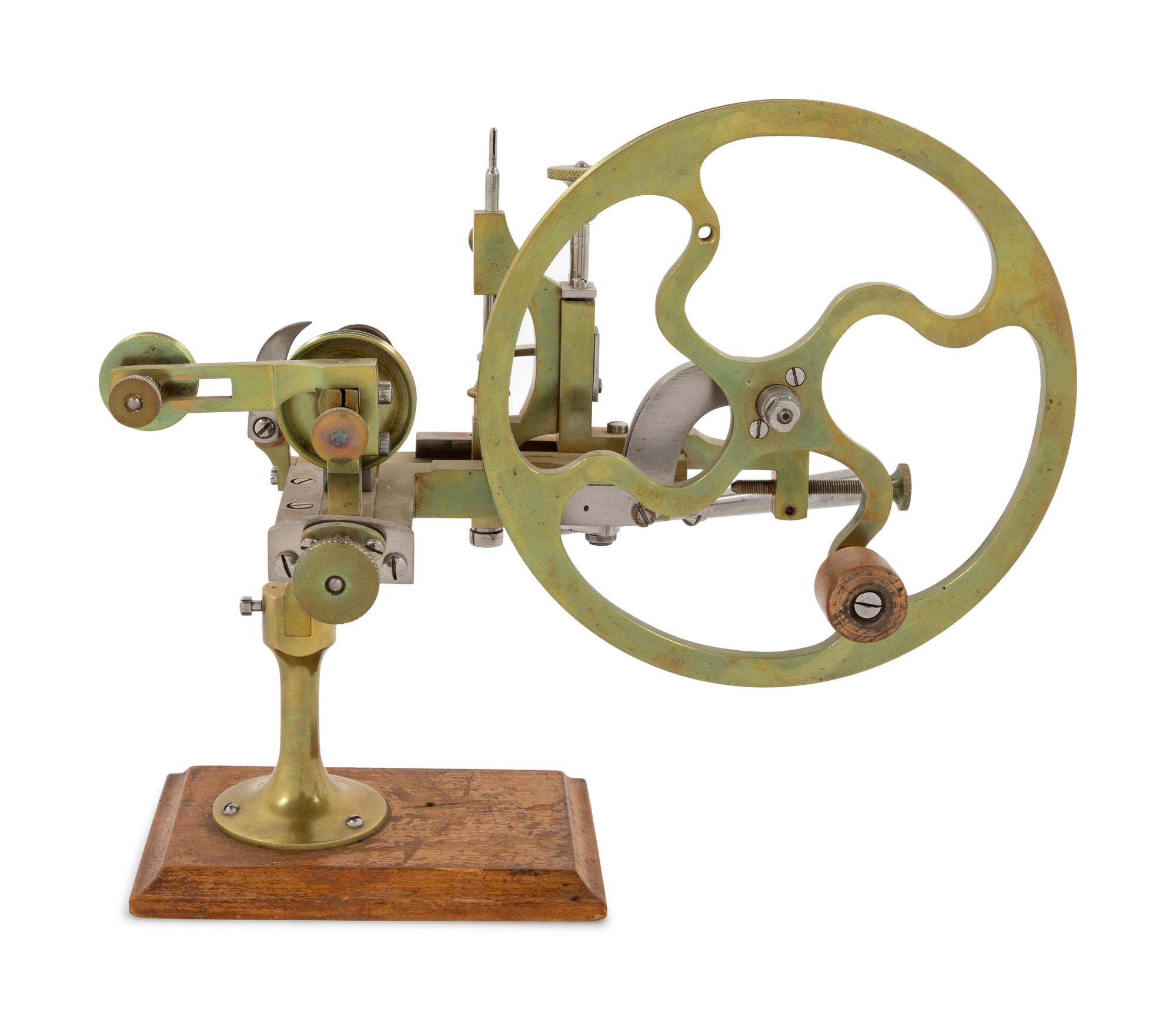 A Brass and Steel Watch Maker's Rounding Up Tool