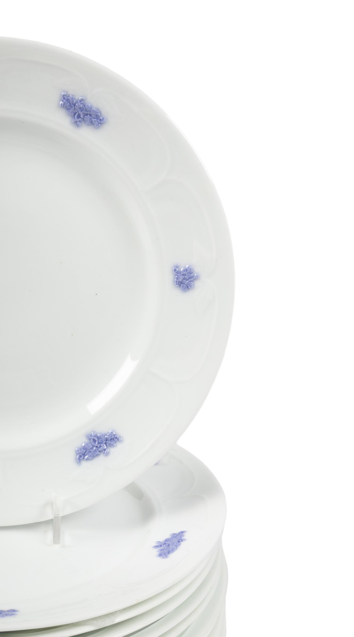 An Adderley Chelsea Porcelain Dinner Service