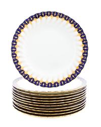 Eleven Minton Plates, retailed by Tiffany Diameter 10 inches. — 20TH CENTURY