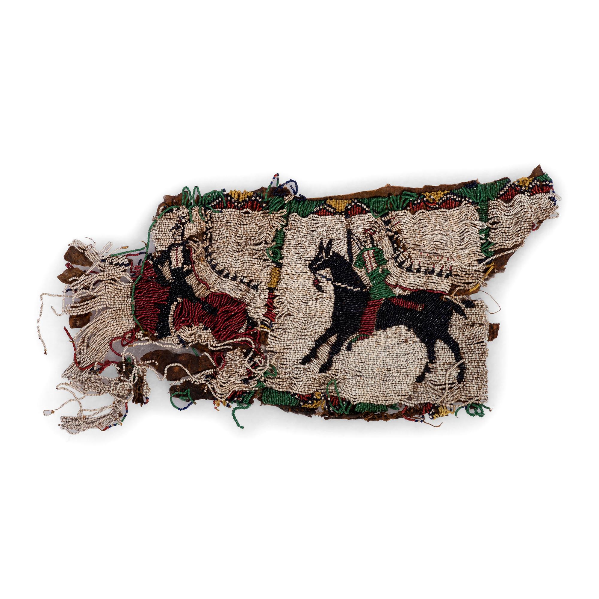 Sioux Beaded Hide Remnant