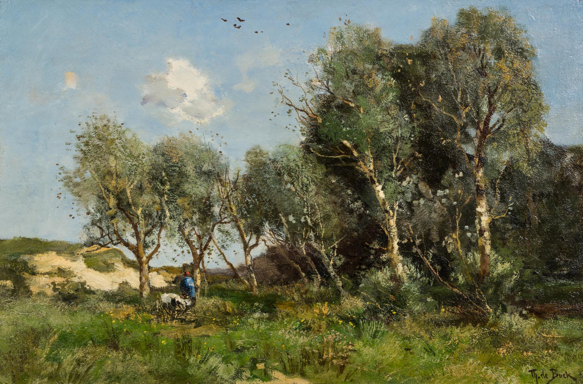 Theophile de Bock, (Dutch, 1851–1904), Landscape Scene