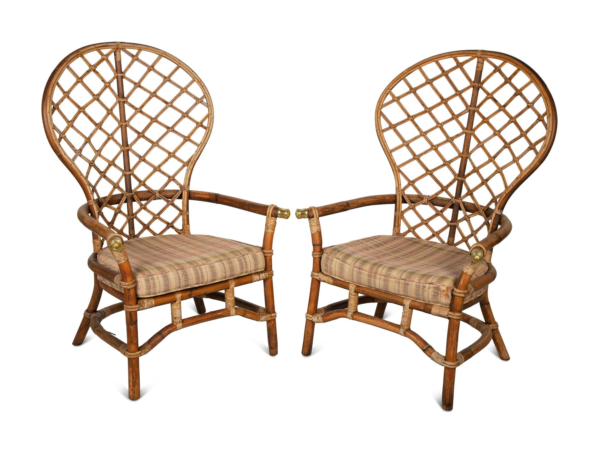 A Pair of Adirondack Style Armchairs