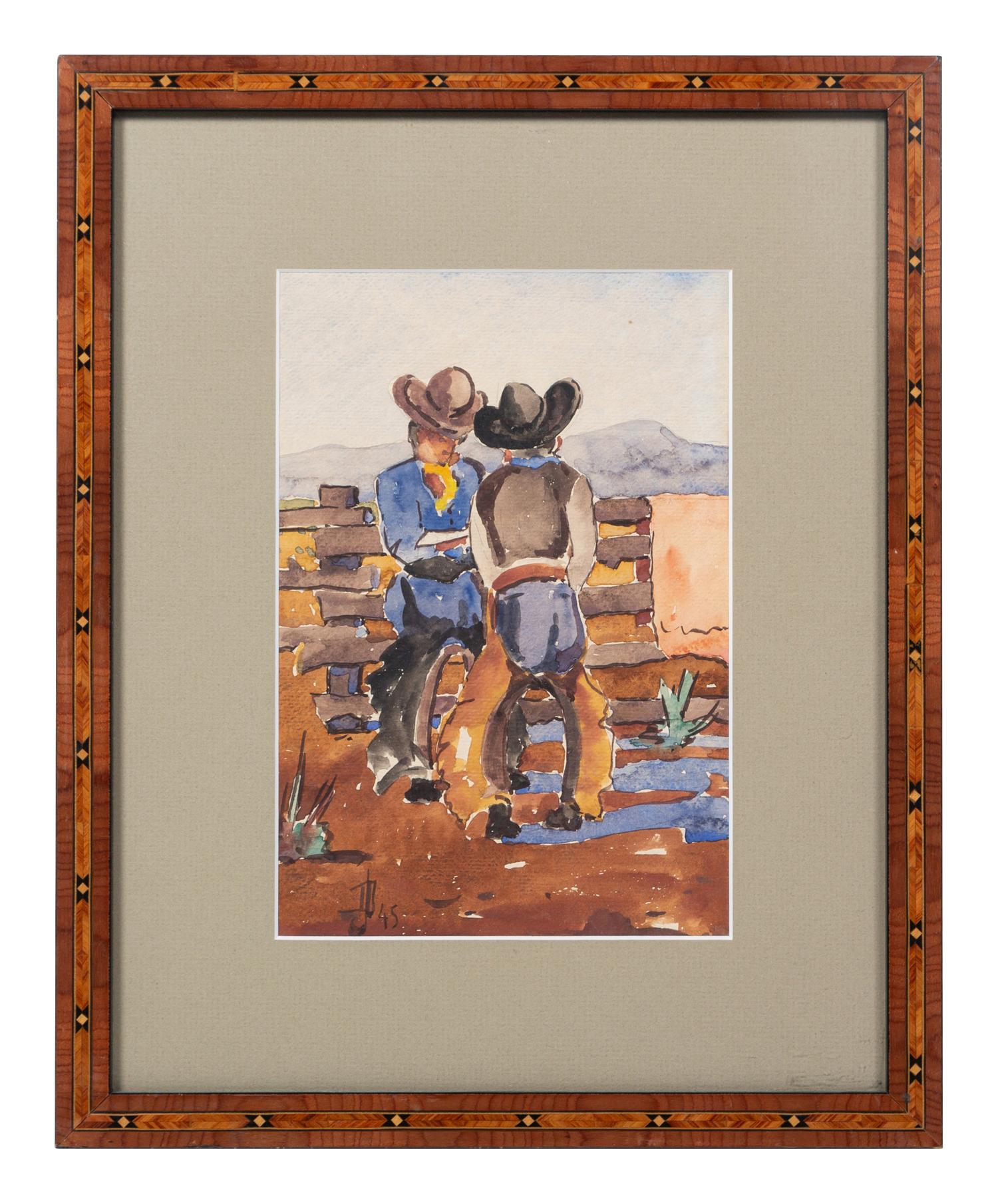 Cowboys Pissing, Artist Unknown