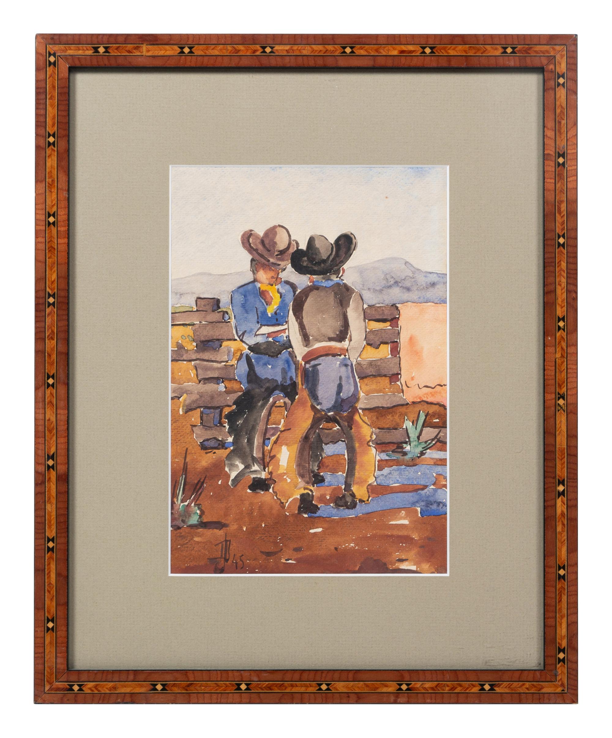 Cowboys Pissing, Artist Unknown
