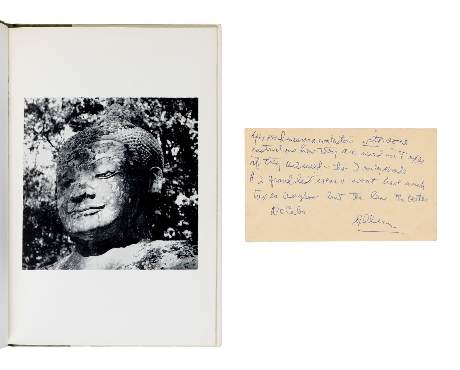 GINSBERG, Allen (1926-1997). Ankor Wat . London: Fulcrum Press, 1968.
