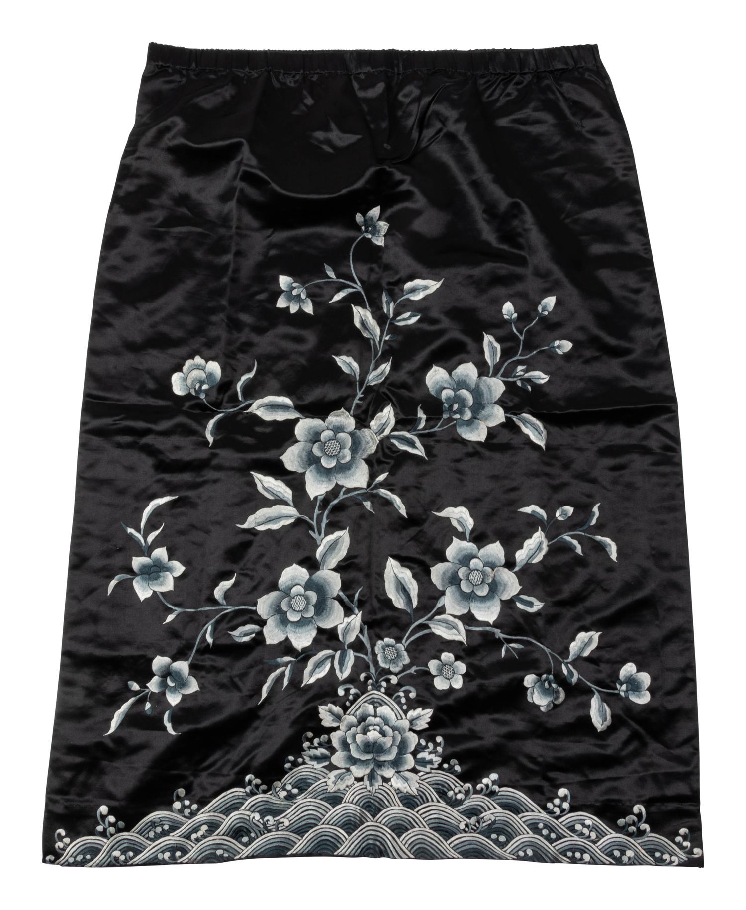 11 Chinese Embroidered and Woven Silk Clothing Articles