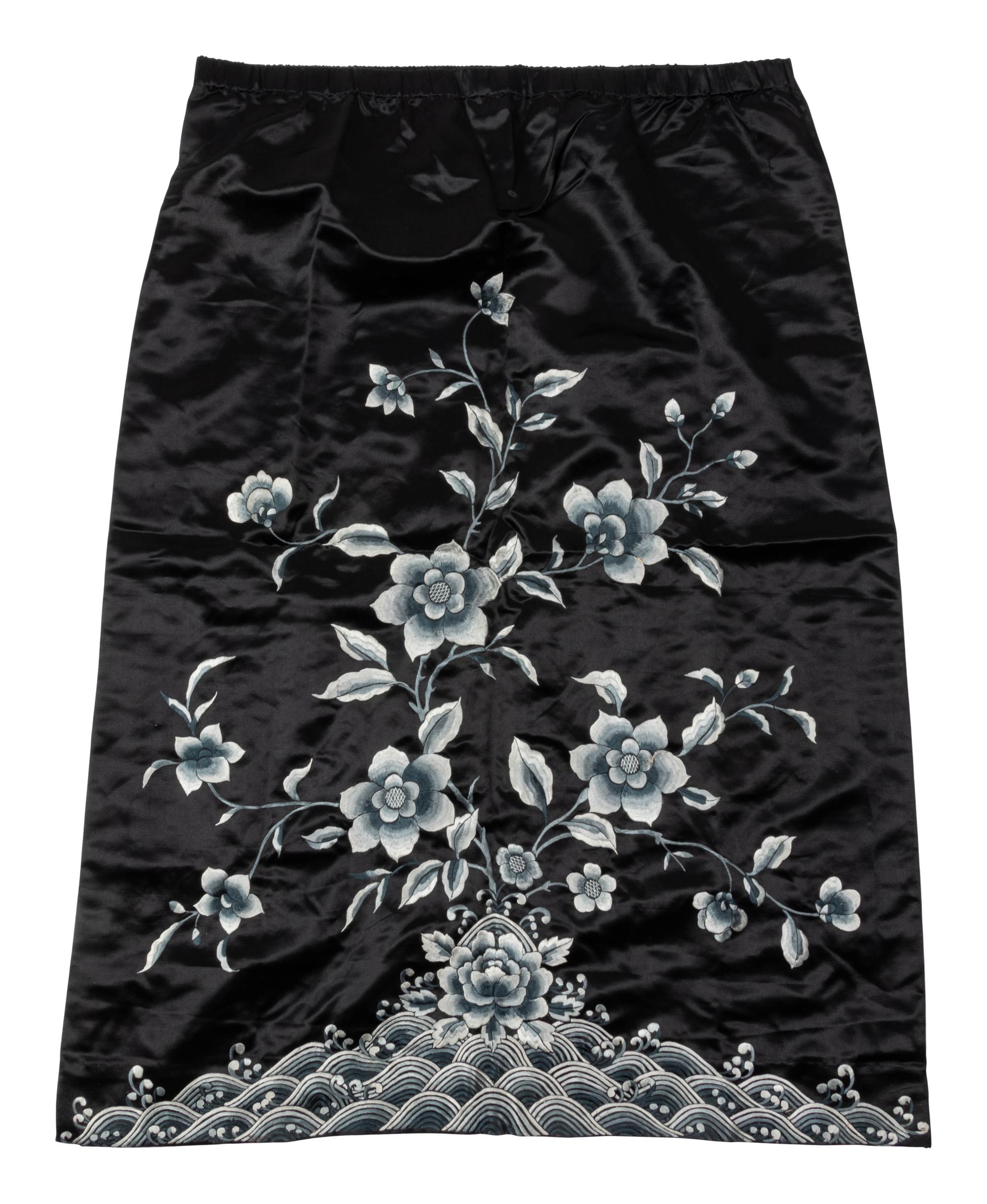 11 Chinese Embroidered and Woven Silk Clothing Articles