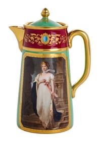 A Vienna Porcelain Pitcher Height 9 1/2 inches. — 19TH CENTURY