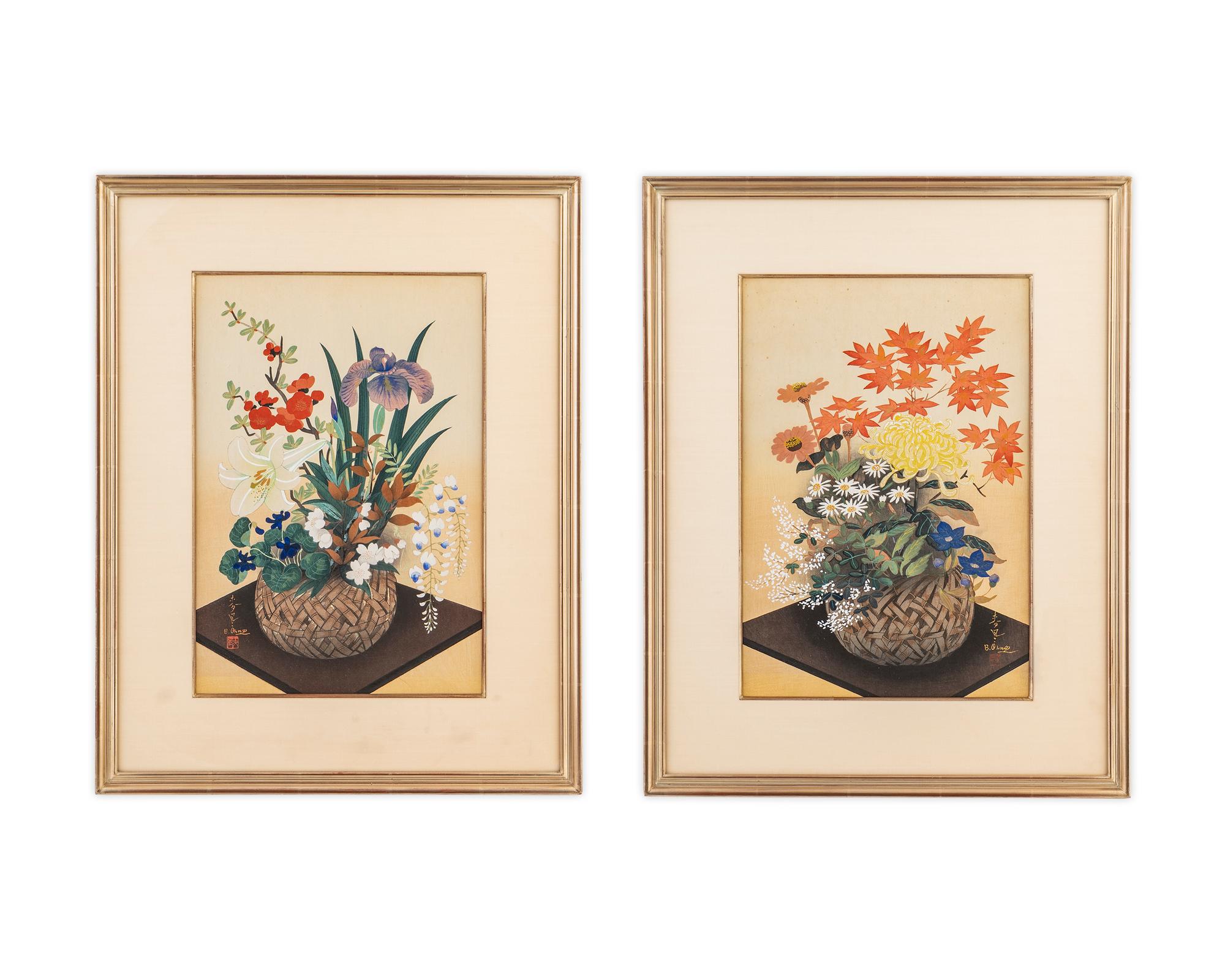 Two works, Ikebana Vases