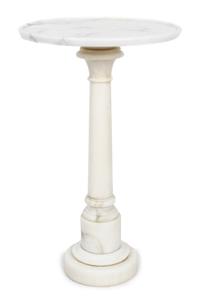 A Marble Side Table Height 17 3/4 inches.