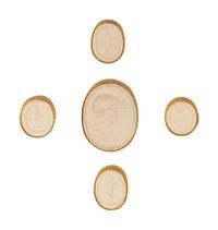 Sixteen Framed Groups of Grand Tour Plaster Intaglios
