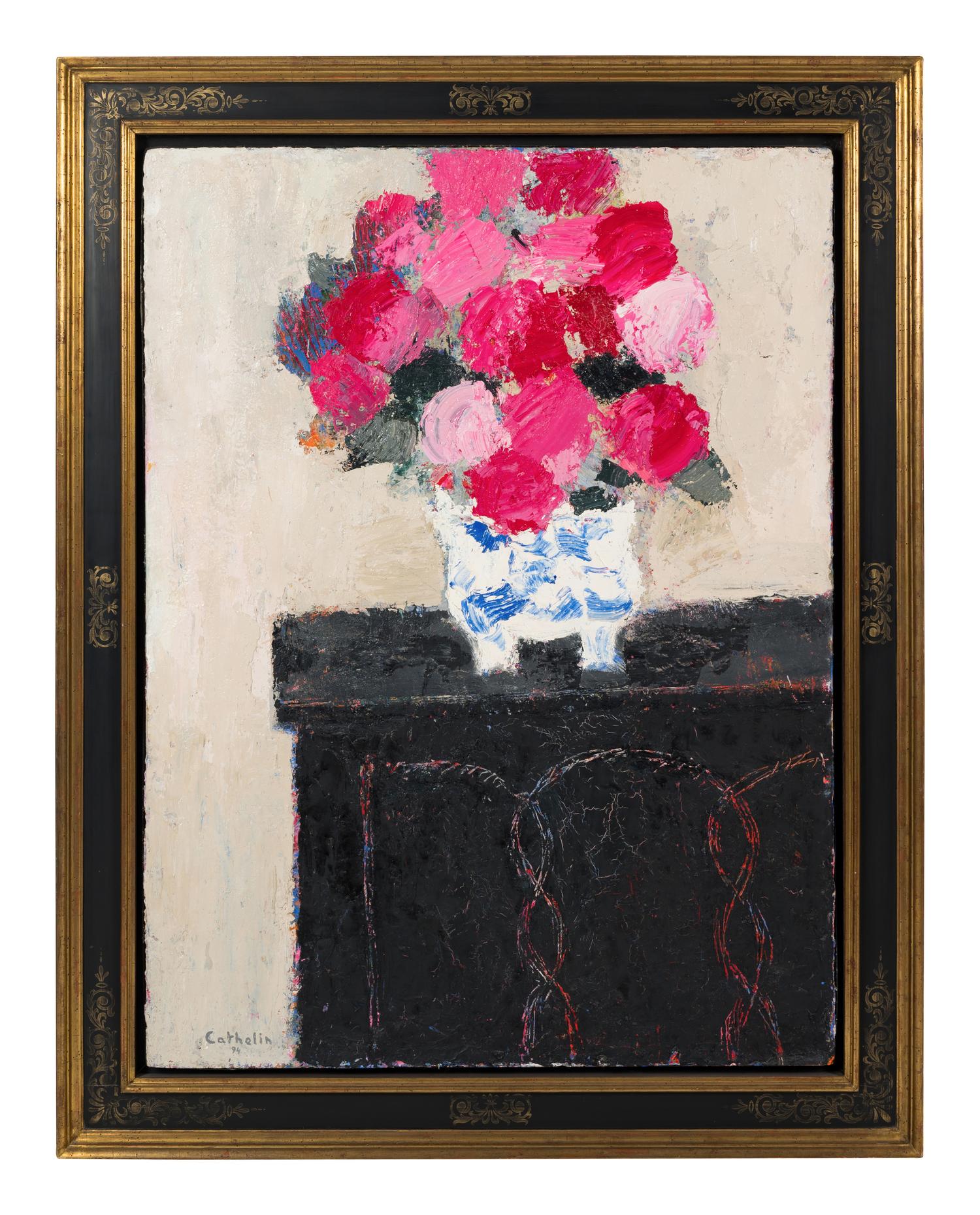 Hortensias au coffre Gothique — (French, 1919-2004)