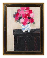 Hortensias au coffre Gothique — (French, 1919-2004)