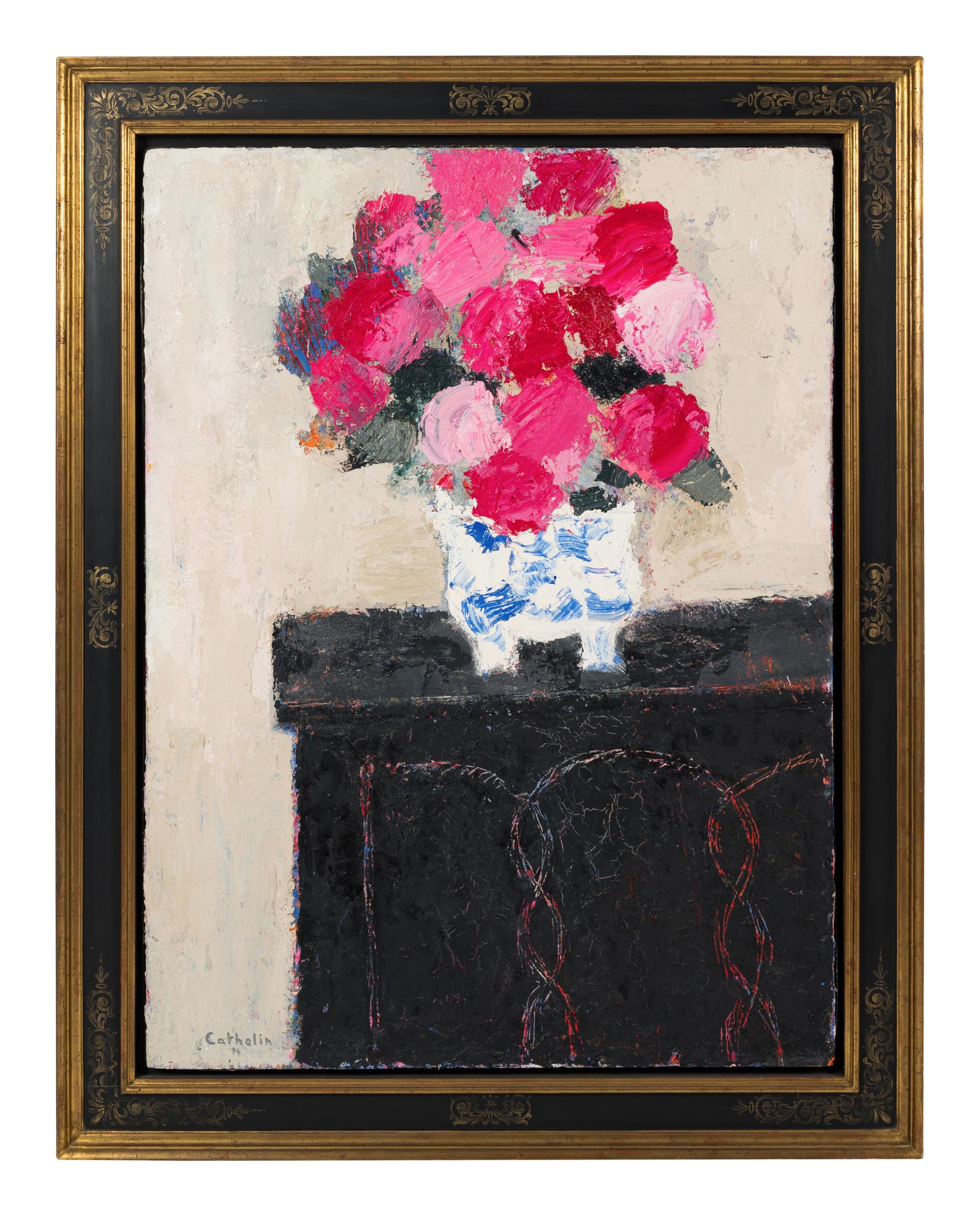 Hortensias au coffre Gothique — (French, 1919-2004)