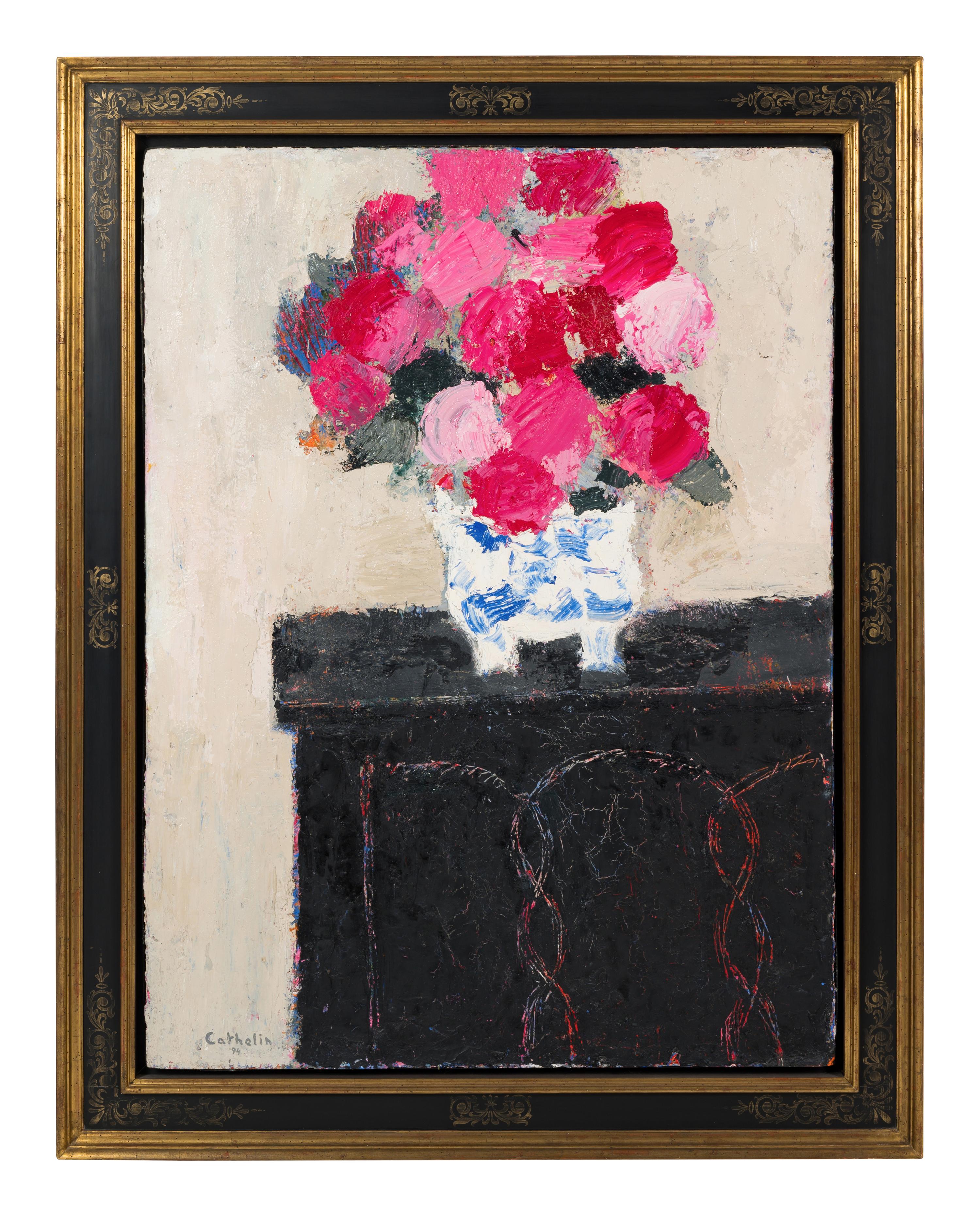 Hortensias au coffre Gothique — (French, 1919-2004)