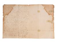 [ENSLAVEMENT]. 2 letters to slave trader Joseph Meek regarding the current market. Virginia, 1835.