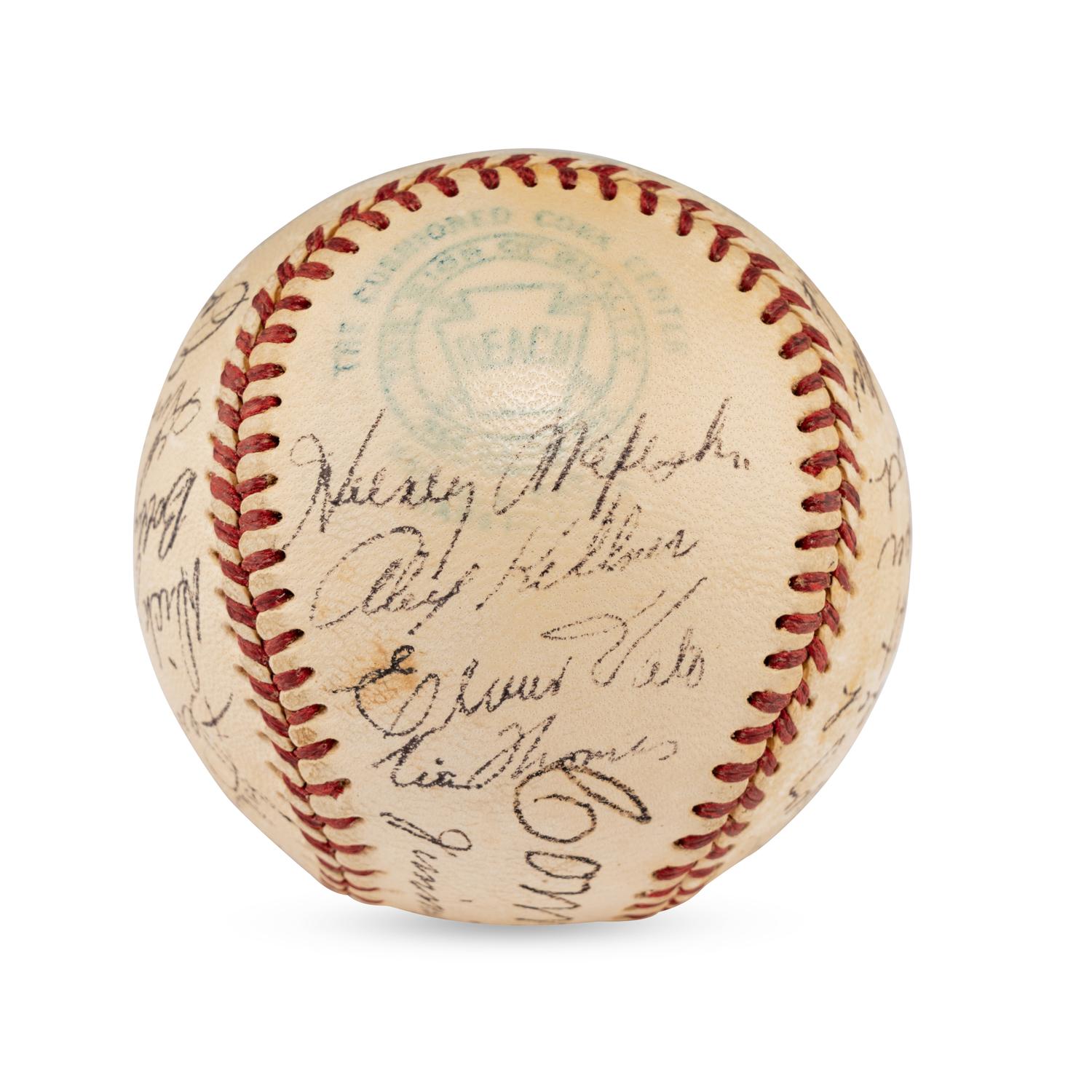 A 1952 Philadelphia Athletics Team Signed Autograph Baseball (JSA Letter of Authenticity)