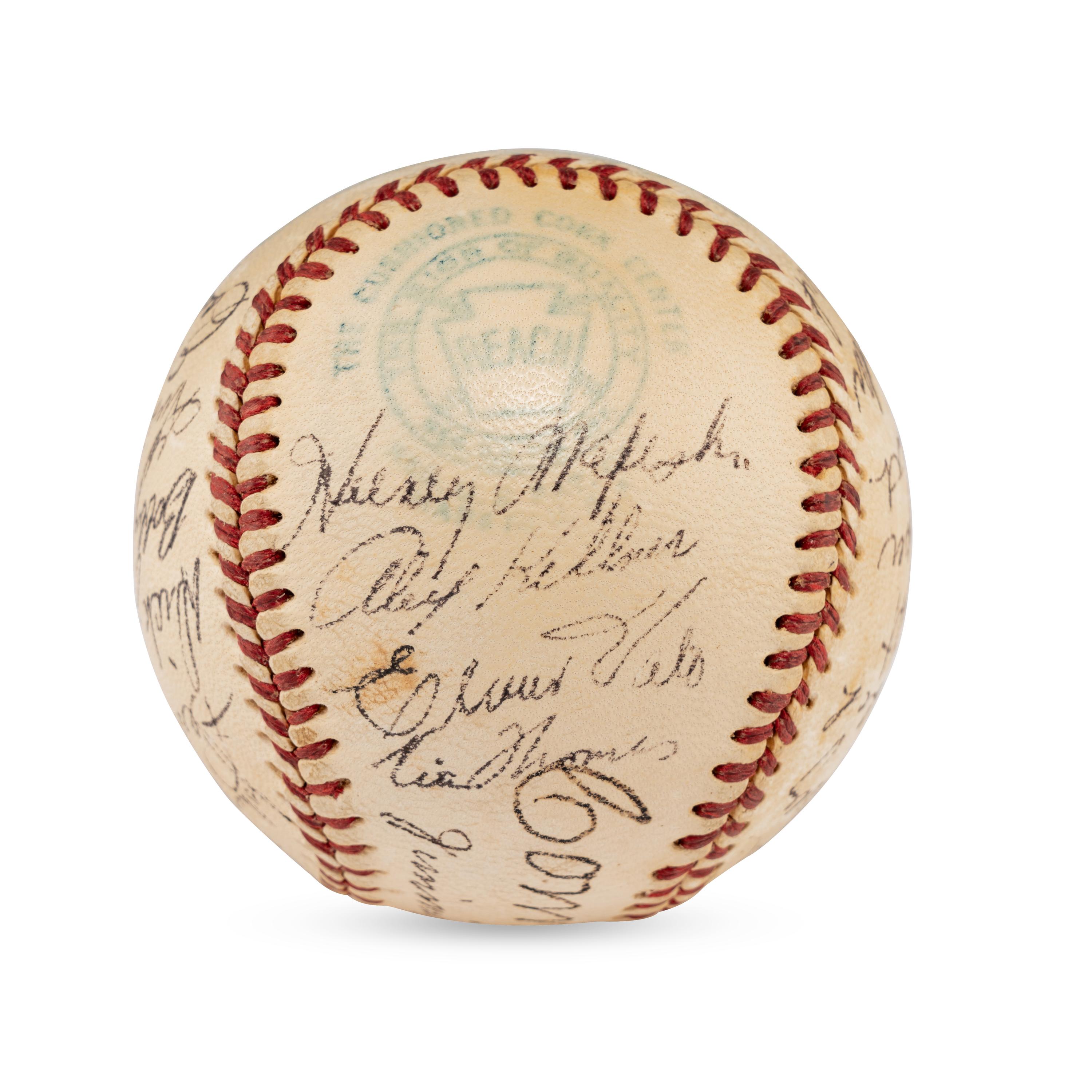 A 1952 Philadelphia Athletics Team Signed Autograph Baseball (JSA Letter of Authenticity)