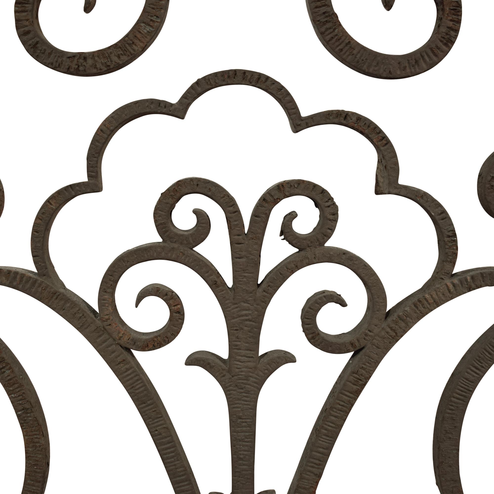 A Wrought Iron Panel 62.75" W x 1" D x 46.5" H — United States, Circa 1900