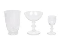 A Lalique Saint Hubert Stemware Service