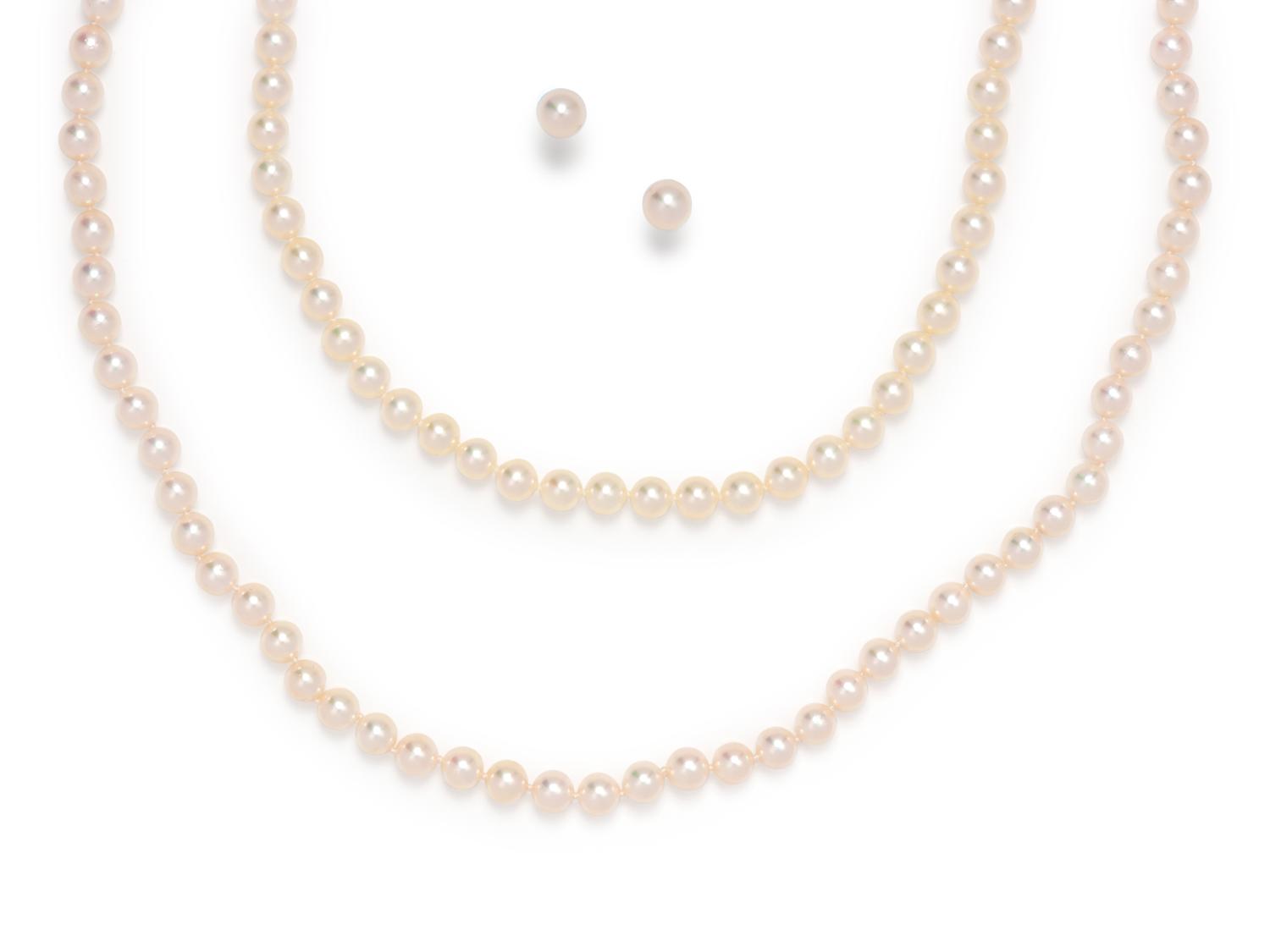 COLLECTION OF CULTURED PEARL JEWELRY