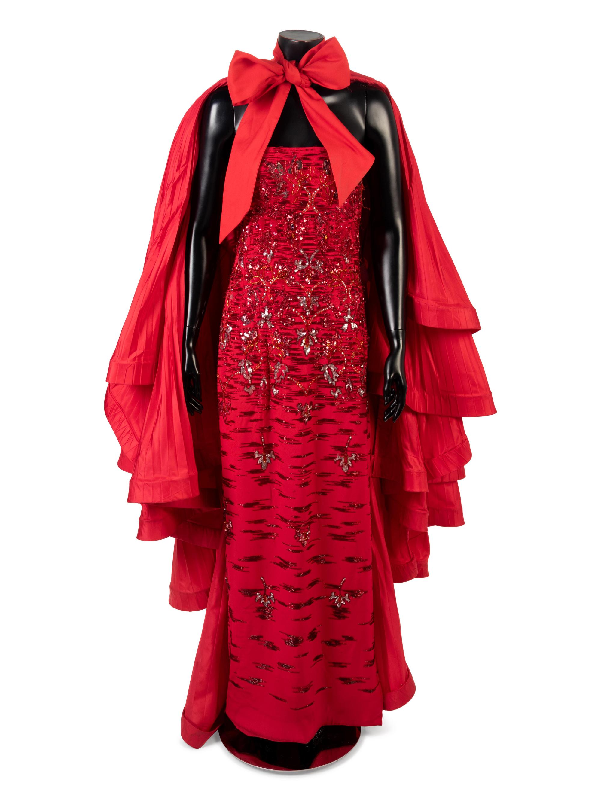 Pierre Cardin Evening Ensemble, 1983-84 (combined with white dress)