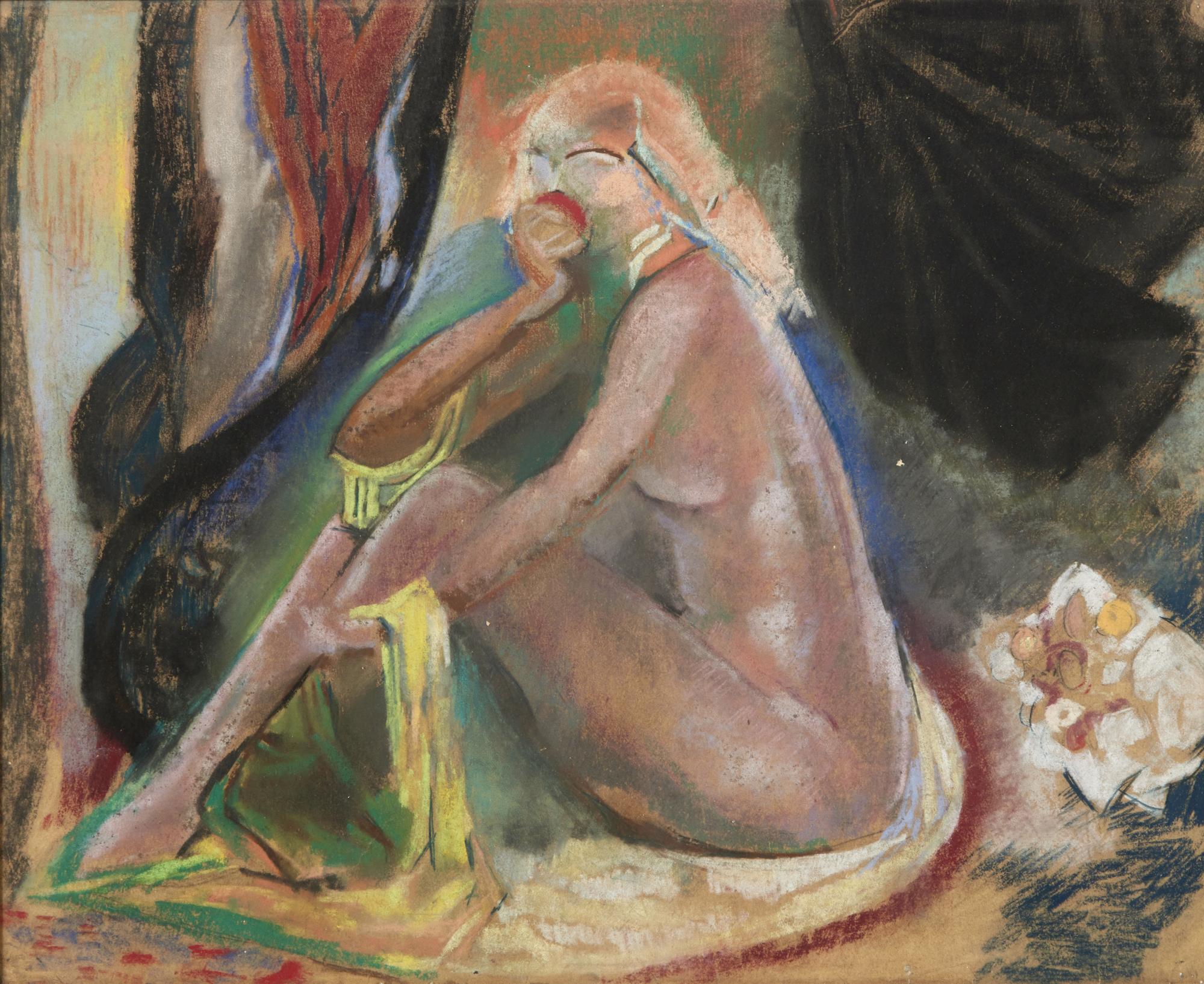 Seated Nude with Apple