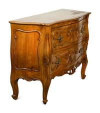 A Louis XV Provincial Style Walnut Commode