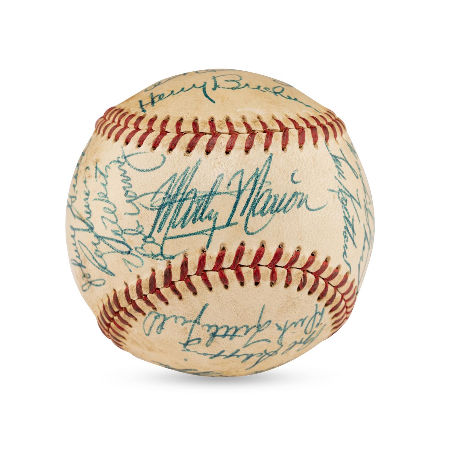 A 1953 St. Louis Browns Team Signed Autograph Baseball (JSA Auction Letter)