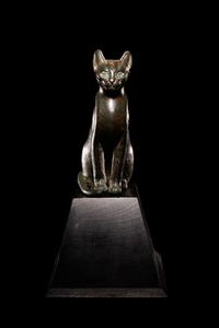 An Egyptian Bronze Cat