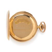 18K YELLOW GOLD MINUTE REPEATER HUNTER CASE POCKET WATCH