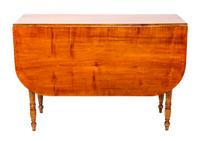 An American Pine Drop Leaf Table Height 29 x width 42 x length 16 1/2 inches (closed)